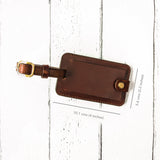 Classic Luggage Tag - Cognac Brown