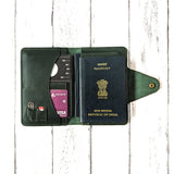 Classic Passport Holder + Luggage Tag Bundle - Hunter Green