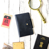 Classic Passport Holder + Luggage Tag Bundle - Navy Blue