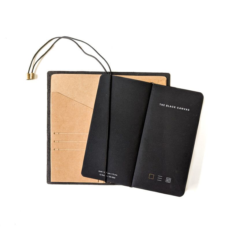 Mahogany Brown TBC Travellers Journal | Slim - The Black Canvas