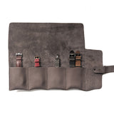 Leather Watch Roll - Large / Taupe