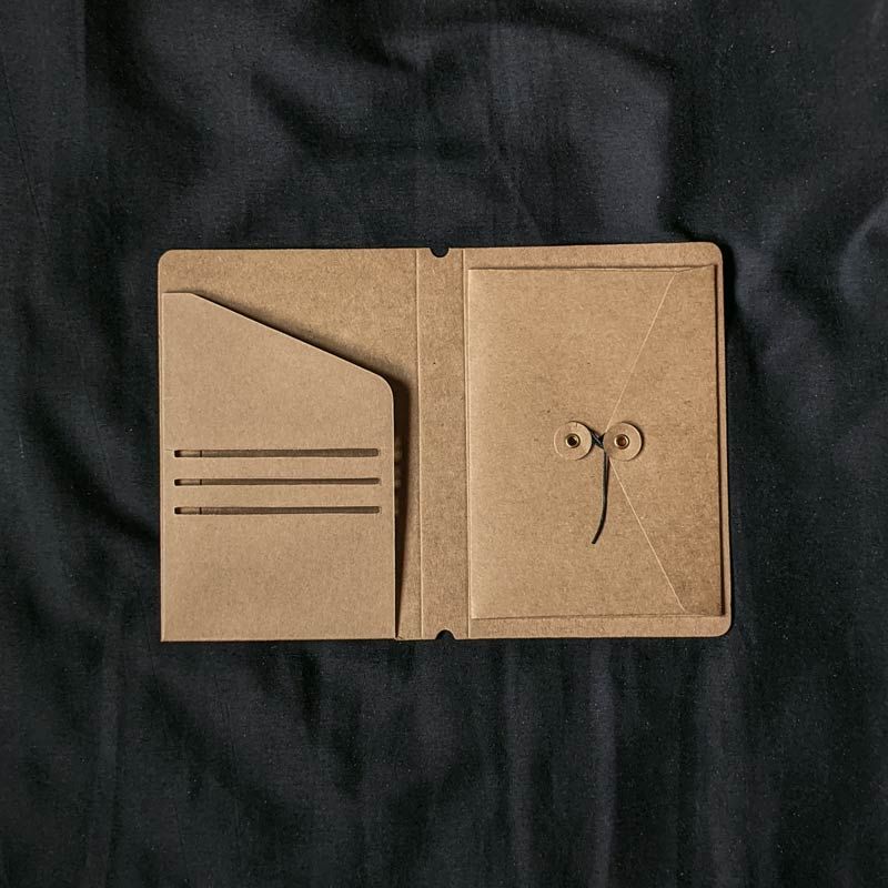 Kraft Pocket Folder - A6 - The Black Canvas