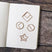 Rose Gold Geometric Paper Clips - Set of 4 - The Black Canvas