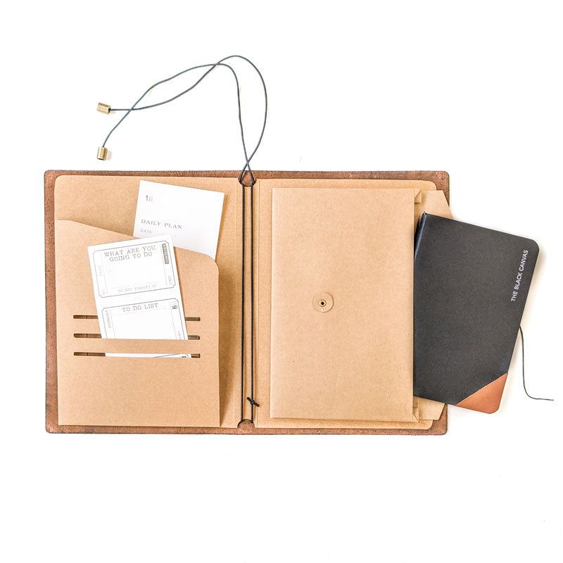 Kraft Pocket Folders - The Black Canvas