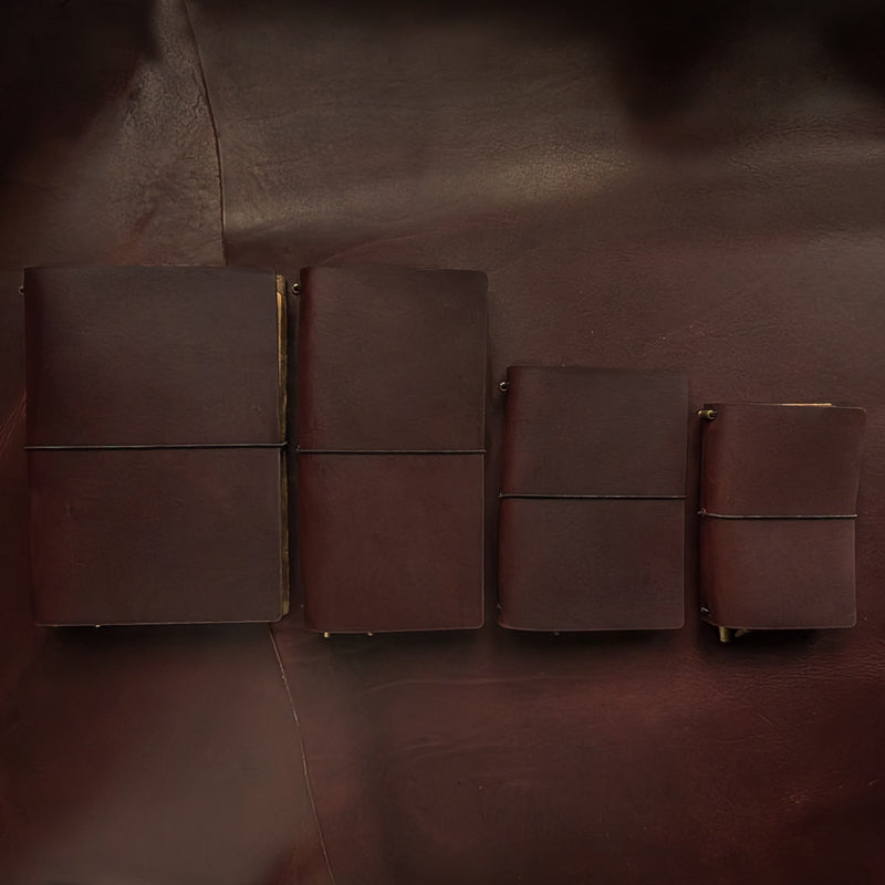 Burnt Mahogany TBC Travellers Journals