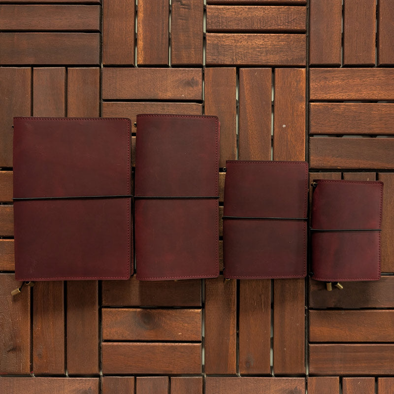 Merlot Red TBC Travellers Journals