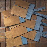 RS // 2 Slot Watch Roll - Navy Blue & Tan Suede