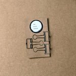 Antique Finish Hollow Binder Clips - The Black Canvas
