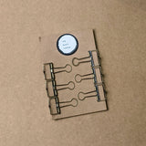Bronze Hollow Binder Clips Bundle | Set of 6
