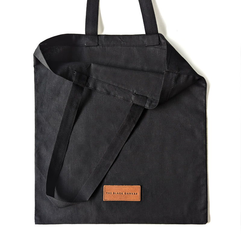 Black Cotton Tote Bag