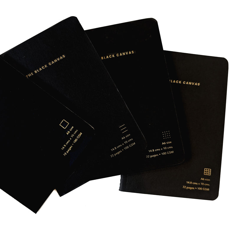 Notebooks - A6 – The Black Canvas