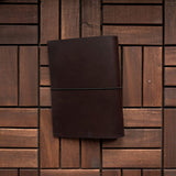 RS // Burnt Mahogany w/ Rustic Brown Pen Capsule Journal Cover - A5