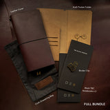 Burnt Mahogany TBC Travellers Journal | Slim
