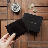 Classic Bi-Fold Wallet - Carbon Black [Italian Vachetta]