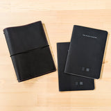Carbon Black TBC Travellers Journal + Docket / A5 [Italian Vachetta]