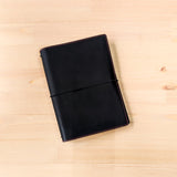 Carbon Black TBC Travellers Journal + Docket / A5 [Italian Vachetta]