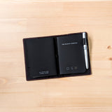 Carbon Black TBC Travellers Journal + Docket / A6 [Italian Vachetta]