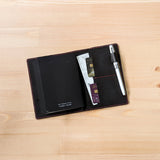 Carbon Black TBC Travellers Journal + Docket / A6 [Italian Vachetta]
