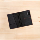 Carbon Black TBC Travellers Journal + Docket / A6 [Italian Vachetta]