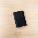 Carbon Black TBC Travellers Journal + Docket / A6 [Italian Vachetta]