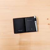 Carbon Black TBC Travellers Journal + Docket / Passport [Italian Vachetta]