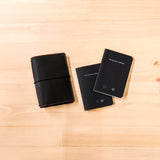 Carbon Black TBC Travellers Journal + Docket / Passport [Italian Vachetta]
