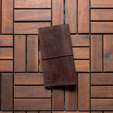 RS // Cherry Brown w/ Tropical Green Pocket Journal Cover - Slim