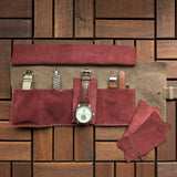 4 Slot Watch Roll - Cherry Clay