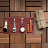 4 Slot Watch Roll - Cherry Clay