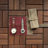 2 Slot Watch Roll - Cherry Clay