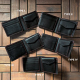 RS // Classic Bi-Fold Wallet w/ Coin Pocket - Carbon Black