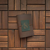 RS // Coco Brown w/ Ampersand Charm Journal Cover - A6