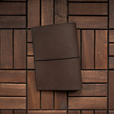RS // Coco Brown w/ Carbon Black Pockets Journal Cover - A5