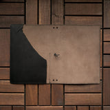 RS // Coco Brown w/ Carbon Black Pockets Journal Cover - A5