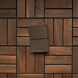 RS // Coco Brown w/ Carbon Black & Camo Suede Pockets TN Journal Cover - Passport