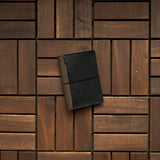 RS // Coco Brown w/ Carbon Black & Camo Suede Pockets TN Journal Cover - Passport