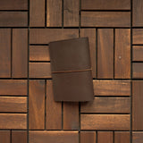 RS // Coco Brown w/ Cola Brown Pocket Journal Cover - A6