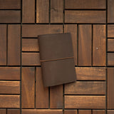 RS // Coco Brown w/ Cola Brown Pocket Journal Cover - A6