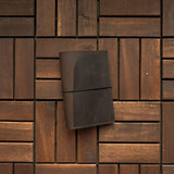 RS // Coco Brown w/ Cola Brown Secretarial Pocket Journal Cover - A6