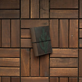 RS // Coco Brown w/ Cola Brown Cactus Pocket TN Journal Cover - Passport
