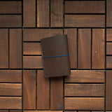 RS // Coco Brown w/ Persian Blue Pocket TN Journal Cover - Passport