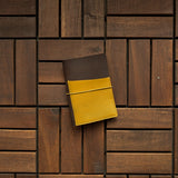 RS // Coco Brown w/ Sunshine Yellow Pocket TN Journal Cover - Passport