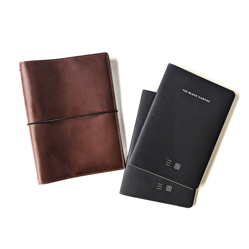Cognac Brown TBC Travellers Journal + Docket / A5