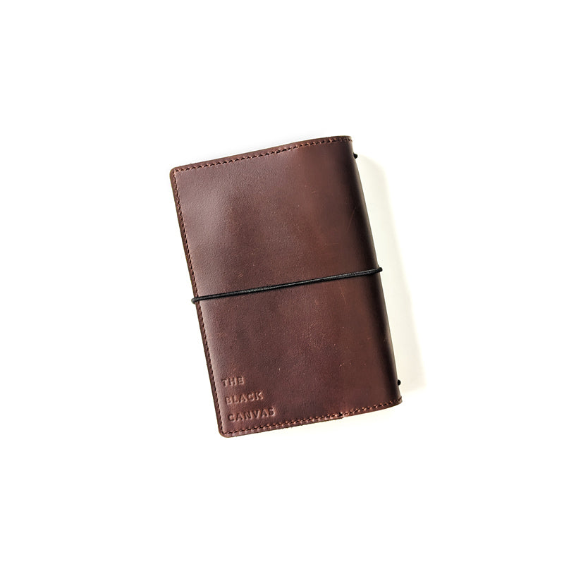 Cognac Brown TBC Travellers Journal + Docket / A6