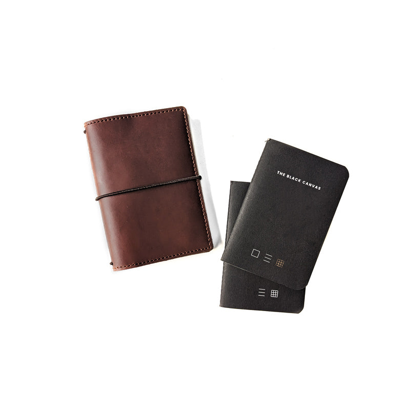 Cognac Brown TBC Travellers Journal + Docket / Passport