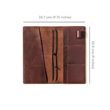Cognac Brown TBC Travellers Journal + Docket / Slim