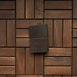 RS // Cola Brown w/ Camo Suede Pocket TN Journal Cover - Passport