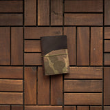 RS // Cola Brown w/ Camo Suede Pocket TN Journal Cover - Passport