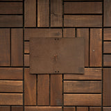RS // Cola Brown w/ Tan Stripes Pocket TN Journal Cover - Passport