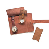 2 Slot Watch Roll - Copper Tan
